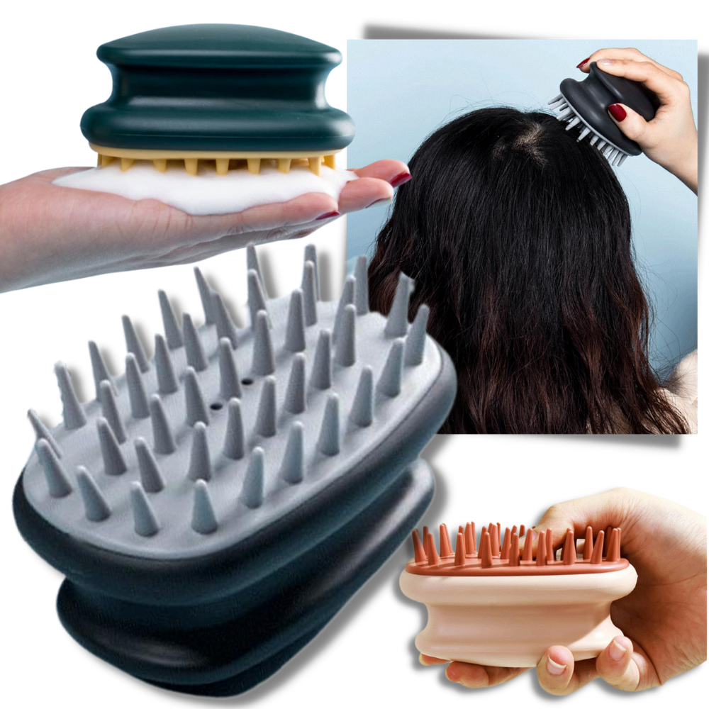 Brosse de massage du cuir chevelu